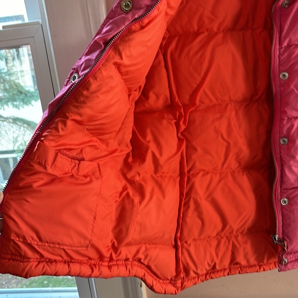 Vintage Pink JCrew Down Vest, Size Small - Picture 5 of 5